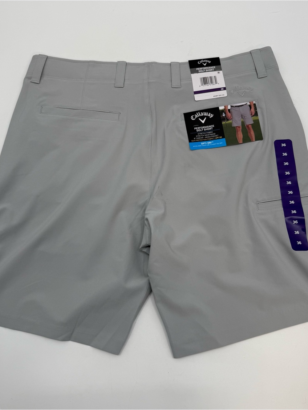 Callaway Men's Gray Performance Hybrid Golf Shorts